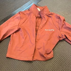 alphalete pulse crop jacket